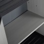 Gartenschrank mit 1 Regal grau und schwarz 68x40x85 cm von vidaXL, Schließfächer und Lagerschränke - Ref: Foro24-340981, Prei...