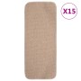Stufenmatten 15 Stück beige rechteckig 60x25 cm von vidaXL, Treppenmatten - Ref: Foro24-340402, Preis: 54,37 €, Rabatt: %