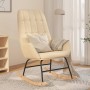 Cream-colored fabric rocking chair by vidaXL, Rocking chairs - Ref: Foro24-341255, Price: 125,30 €, Discount: %