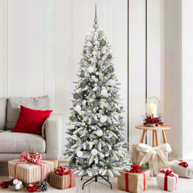 Árbol de Navidad Blanco 180 cm PVC