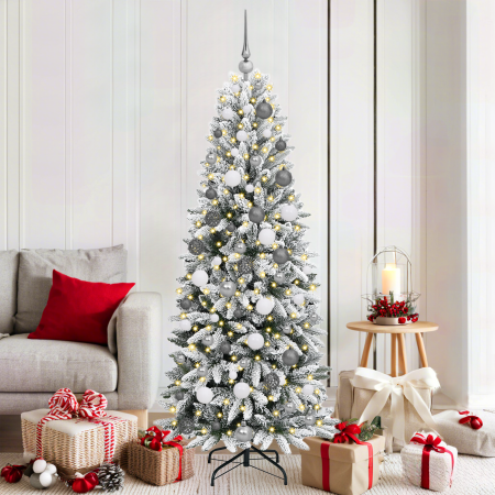 Árbol de Navidad Blanco 180 cm PVC