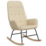 Cream-colored fabric rocking chair by vidaXL, Rocking chairs - Ref: Foro24-341255, Price: 125,30 €, Discount: %