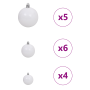 Árbol de Navidad Blanco 150 cm PVC