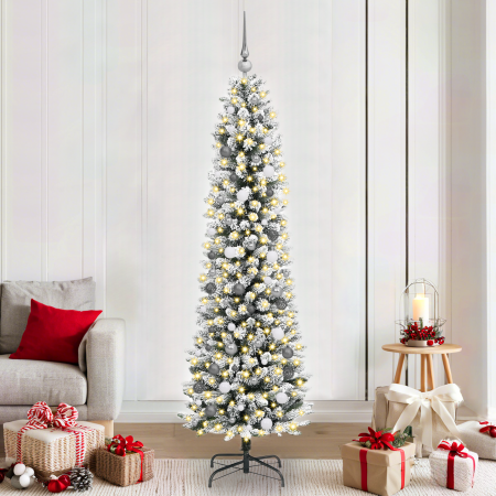 Árbol de Navidad Blanco 210 cm PVC