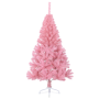 Árbol de Navidad artificial mitad Rosa 240 cm PVC