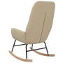 Cream-colored fabric rocking chair by vidaXL, Rocking chairs - Ref: Foro24-341255, Price: 125,30 €, Discount: %