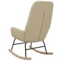 Schaukelstuhl aus cremefarbenem Stoff von vidaXL, Schaukelstühle - Ref: Foro24-341255, Preis: 123,20 €, Rabatt: %
