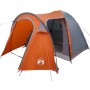 Carpa de cúpula con techo Gris y naranja 384 x 254 x 170 cm