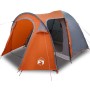 Carpa de cúpula con techo Gris y naranja 384 x 254 x 170 cm