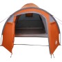 Carpa de cúpula con techo Gris y naranja 384 x 254 x 170 cm