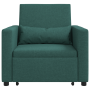 Sofá Cama Convertible 3 en 1 Verde Oscuro