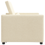 Sillón convertible 3 en 1 crema de tela