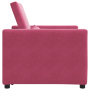 Sillón Convertible 3 en 1 Burdeos de Terciopelo