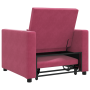 Sillón Convertible 3 en 1 Burdeos de Terciopelo