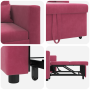 Sillón Convertible 3 en 1 Burdeos de Terciopelo