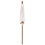 Sombrilla Manual Crema x 250 cm Algodón y madera maciza