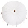 Sombrilla Manual Crema x 250 cm Algodón y madera maciza