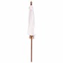 Sombrilla Manual Crema x 250 cm Algodón y madera maciza