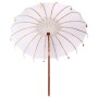 Sombrilla Manual Crema x 250 cm Algodón y madera maciza