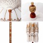 Sombrilla Crema 180-190 cm telas de Algodón & Madera & Bambú
