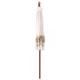 Sombrilla Crema 210-220 cm telas de Algodón & Madera & Bambú