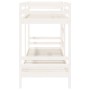 Litera de madera maciza de pino blanco 90x190 cm