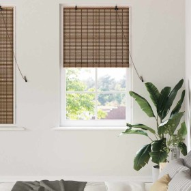 Persianas y Toldos para Ventanas Marrón 80 x 160 cm Bambú