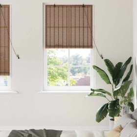 Persianas y Toldos para Ventanas Marrón 80 x 220 cm Bambú