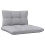 2-seater garden sofa with solid gray pine wood cushions by vidaXL, Outdoor sofas - Ref: Foro24-3095991, Price: 150,51 €, Disc...