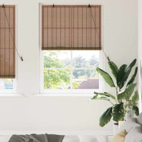 Persianas y Toldos para Ventanas Marrón 110 x 220 cm Bambú