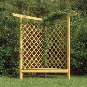 Eckpergola mit Sitzbank aus imprägniertem Kiefernholz 166x81x174cm. von vidaXL, Pergolen, Bögen und Gartenspaliere - Ref: For...