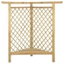 Pérgola esquinera con banco madera pino impregnada 166x81x174cm by vidaXL, Pergolas, arches and garden trellises - Ref: Foro2...