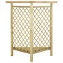Pérgola esquinera con banco madera pino impregnada 166x81x174cm by vidaXL, Pergolas, arches and garden trellises - Ref: Foro2...