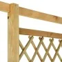 Pérgola esquinera con banco madera pino impregnada 166x81x174cm by vidaXL, Pergolas, arches and garden trellises - Ref: Foro2...