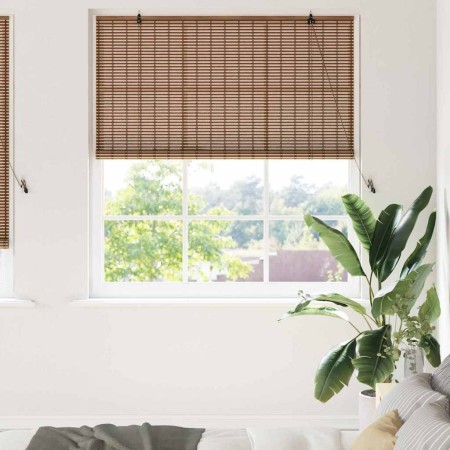 Persianas y Toldos para Ventanas Marrón 150 x 220 cm Bambú