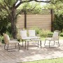 Conjunto de Comedor de Jardín 3 pcs Negro, Antracita