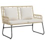 Conjunto de Comedor de Jardín 3 pcs Negro, Antracita