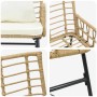 Conjunto de Comedor de Jardín 3 pcs Negro, Antracita