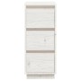 Aparador de madera maciza de pino blanco 32x34x75 cm