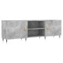 Mueble de TV madera de ingeniería gris hormigón 150x30x50 cm