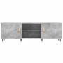 Mueble de TV madera de ingeniería gris hormigón 150x30x50 cm