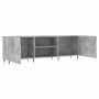 Mueble de TV madera de ingeniería gris hormigón 150x30x50 cm
