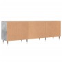 Mueble de TV madera de ingeniería gris hormigón 150x30x50 cm