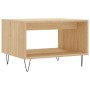 Mesa de centro madera de ingeniería roble Sonoma 60x50x40 cm