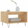 Mesa de centro madera de ingeniería roble Sonoma 60x50x40 cm