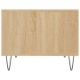Mesa de centro madera de ingeniería roble Sonoma 60x50x40 cm