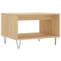 Mesa de centro madera de ingeniería roble Sonoma 60x50x40 cm