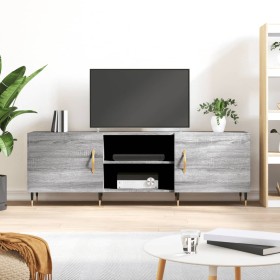 Mueble para TV madera de ingeniería gris Sonoma 150x30x50 cm