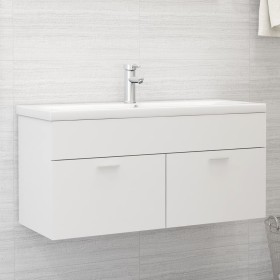 Mueble con lavabo madera de ingeniería blanco