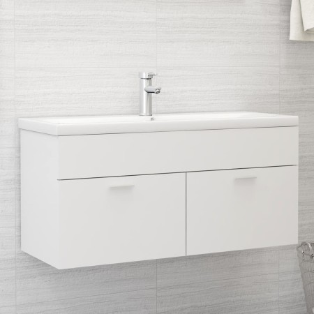 Mueble con lavabo madera de ingeniería blanco